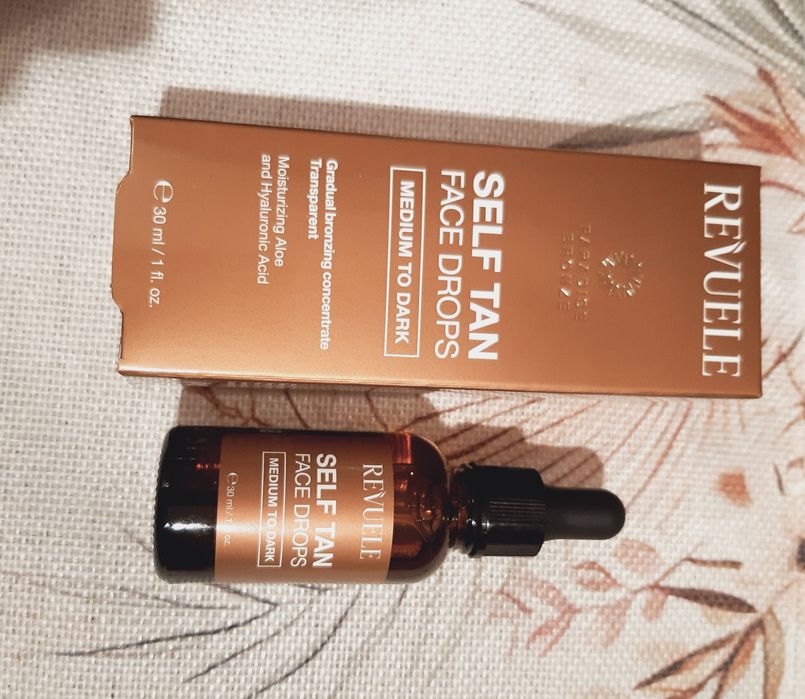 Nowe kropelki samoopalajace 30ml Revuele Self Tan Medium brązujące
