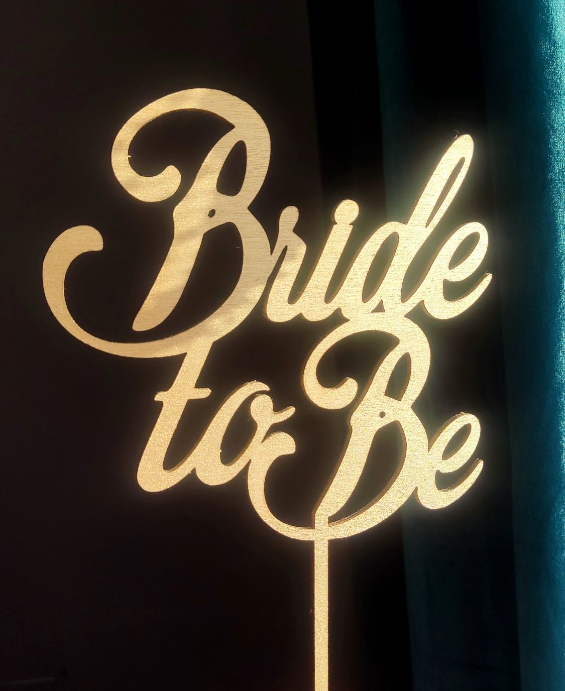 Bride to Be topper złoty wieczór panieński