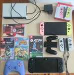 Nintendo Switch oled + akcesoria i 4 gry