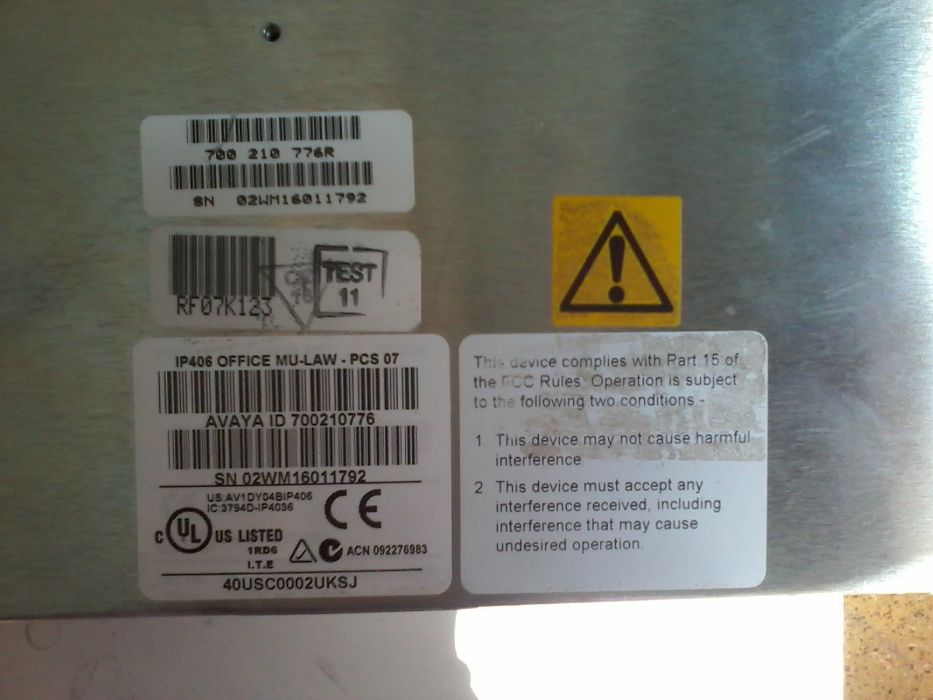 Avaya IP406 PCS07 Office MU-law АТС PRI