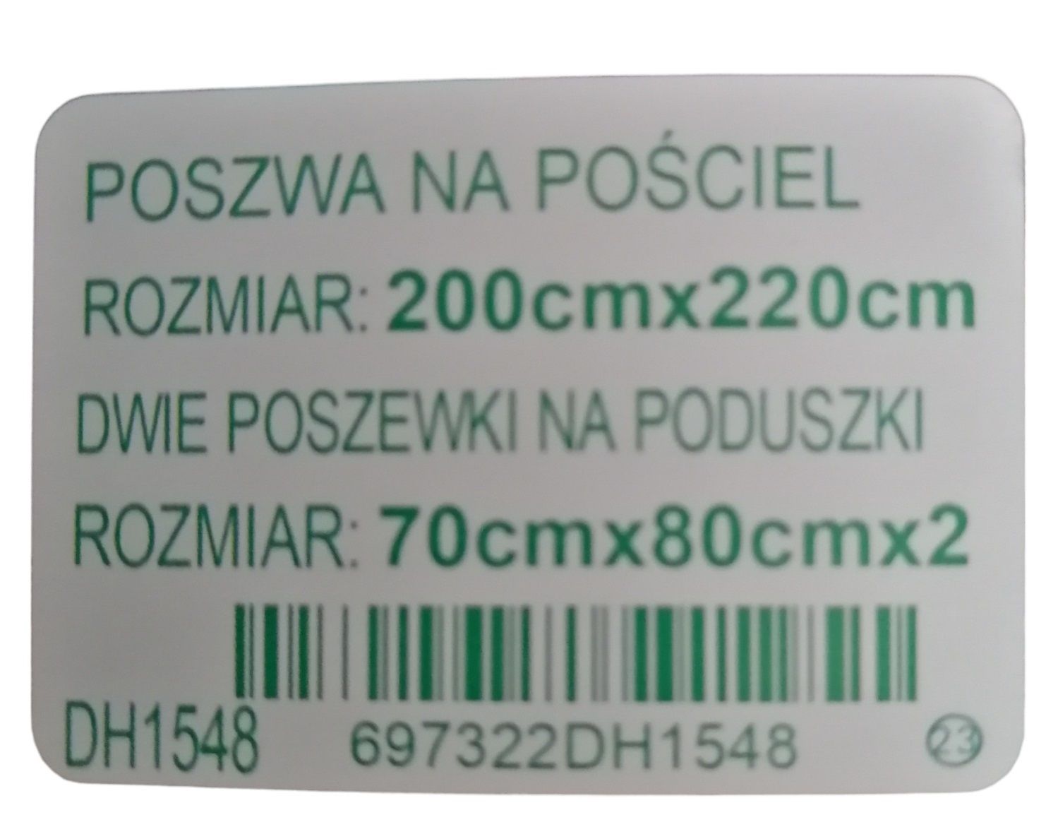 Komplet pościeli 200x220, zestaw pościeli - poszewki na poduszki 70x80