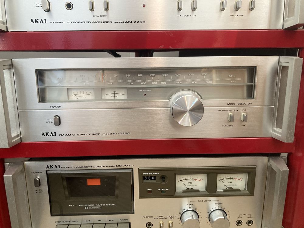 Zestaw akai am 2250 tuner deck