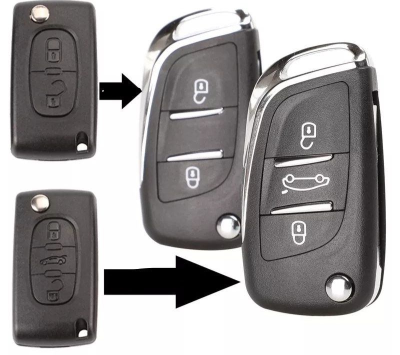 Корпус ключа Peugeot Citroen Ключ заготовка пежо сітроен брелок