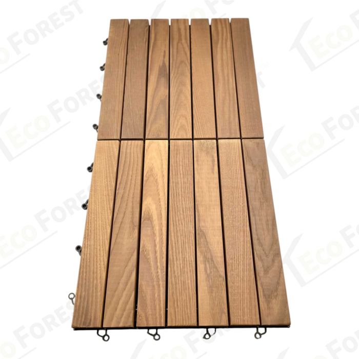 Террасная доска. Садовий паркет Термоясень 320х320х35мм.