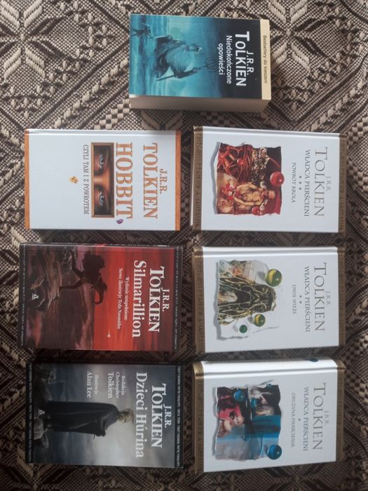J.R.R.Tolkien Władca Pierścieni Hobbit Silmarilion Dzieci Hurina 7 szt