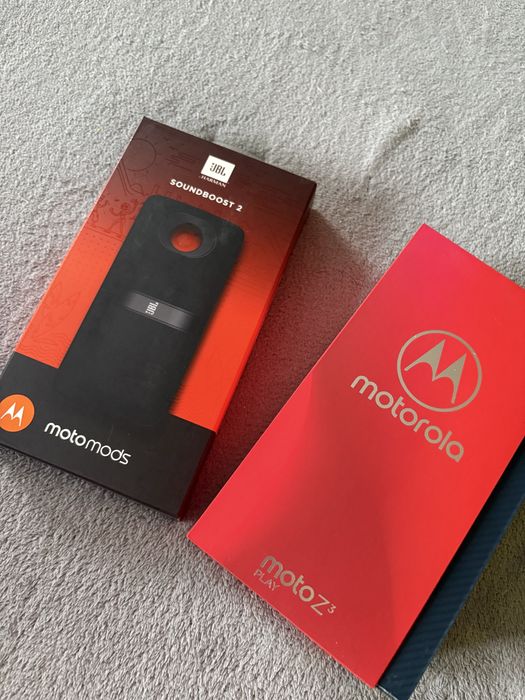 Motorola Moto Z3 Play + moduł głośnika JBL Soundboost 2