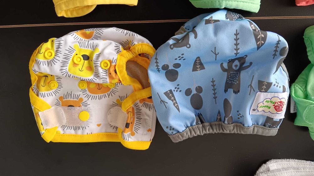 8 fraldas recém-nascido reutilizáveis como novas, inclui absorventes