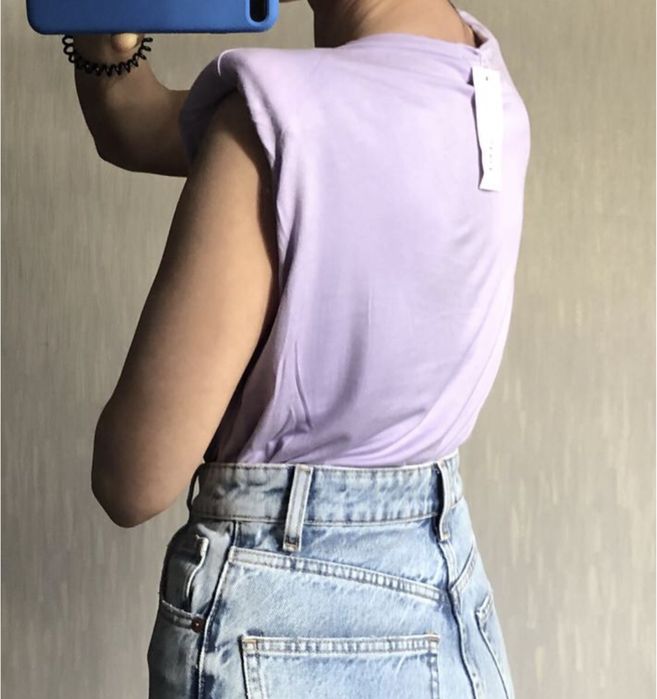 Боди с подплечниками in the style, размер xs