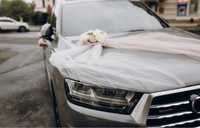 Свадебное украшение на машину,цветы на машину