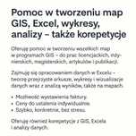 Pomoc w tworzeniu map GIS, Excel, wykresy, analizy – także korepetycje