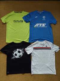 4 koszulki sportowe, t-shirt 146-152