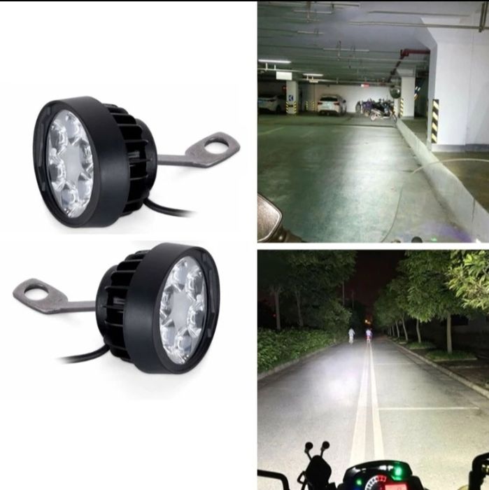 2 faróis led auxiliares