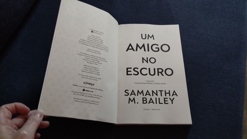 Um Amigo No escuro de Samantha M. Bailey - PORTES GRÁTIS