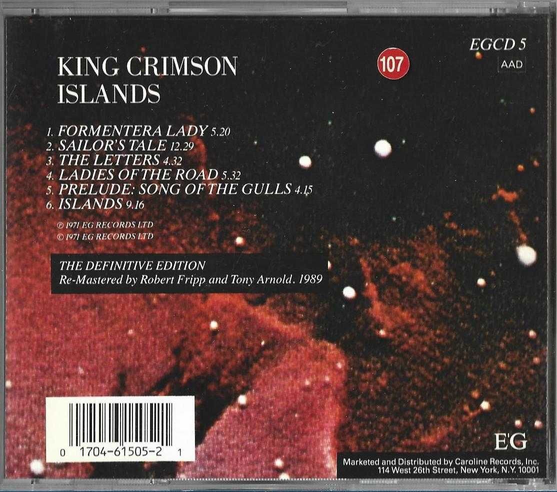 King Crimson - - - - - Islands - - - - - CD