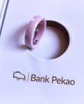 Obrączka płatnicza Bank Pekao nowa Slim Pink Rose