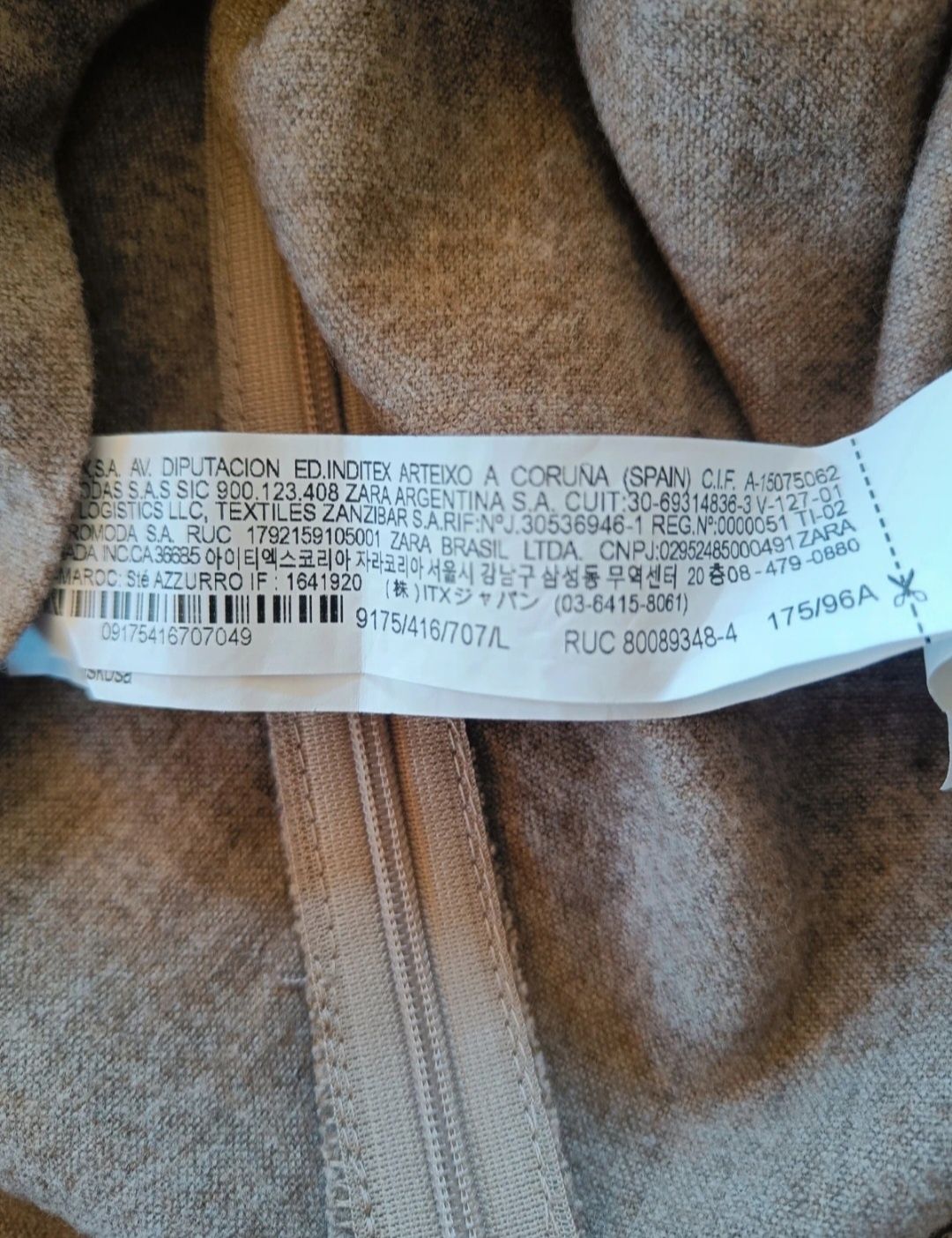 Beżowy sweter ZARA 40 L M 38 wełna wiskoza