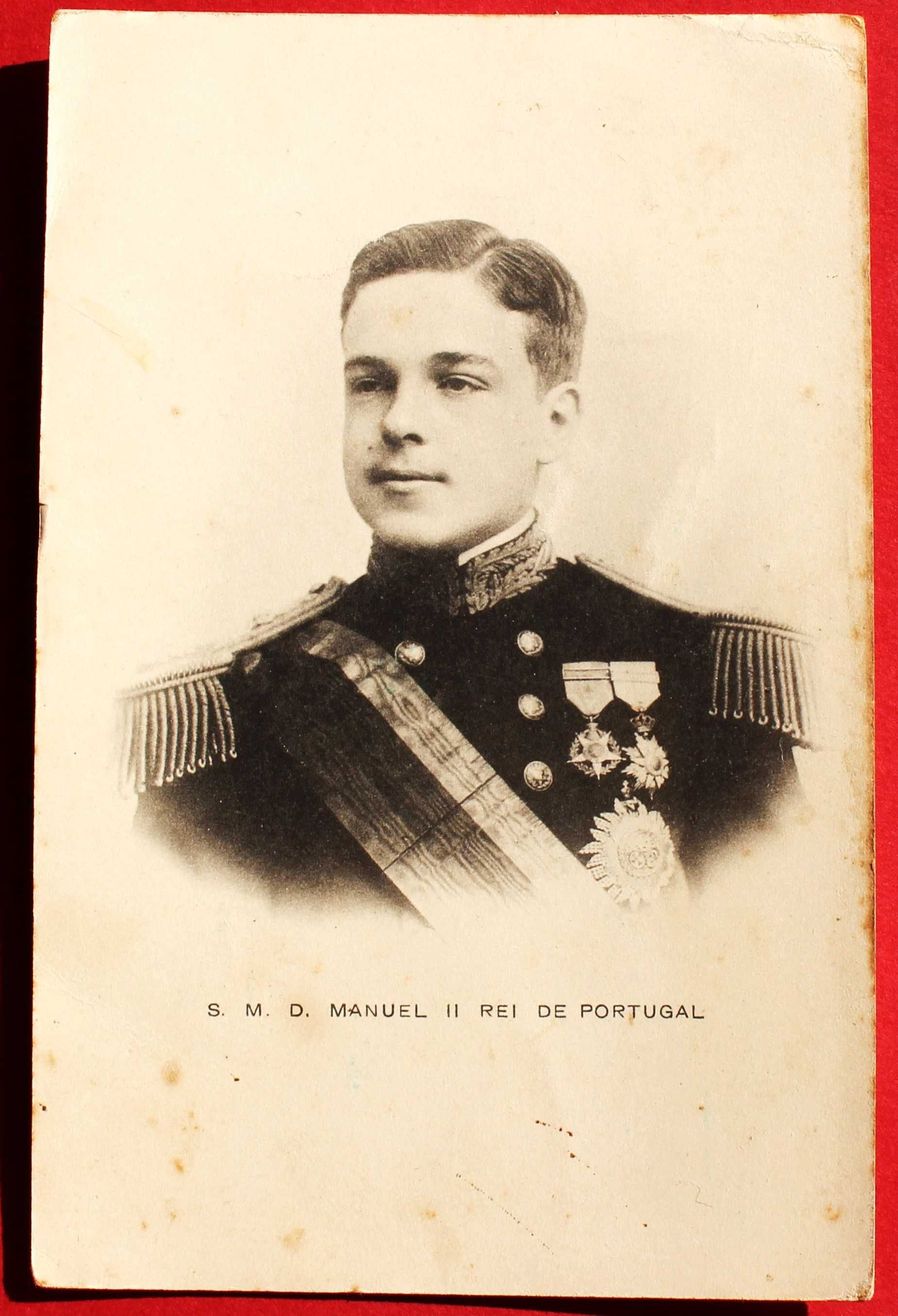 D. MANUEL II REI DE PORTUGAL POSTAL ILUSTRADO