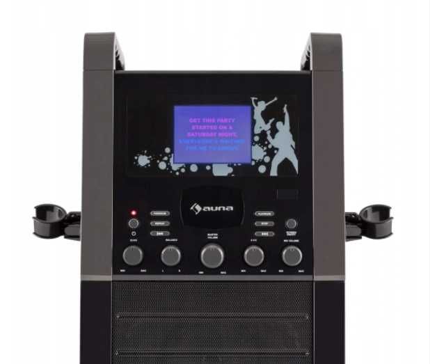 Zestaw karaoke Auna KA8P-V2 PK odtwarzacz CD AUX 2 x mikrofon