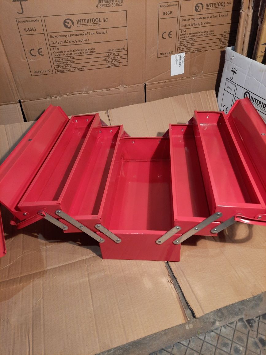 Ящик для інструменту  450/230мм  3,5 секцій INTERTOOL HT-5043/5045