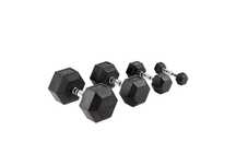 Halteres Hexagonais Borracha de Musculação Crossfit Dumbbells (NOVOS)