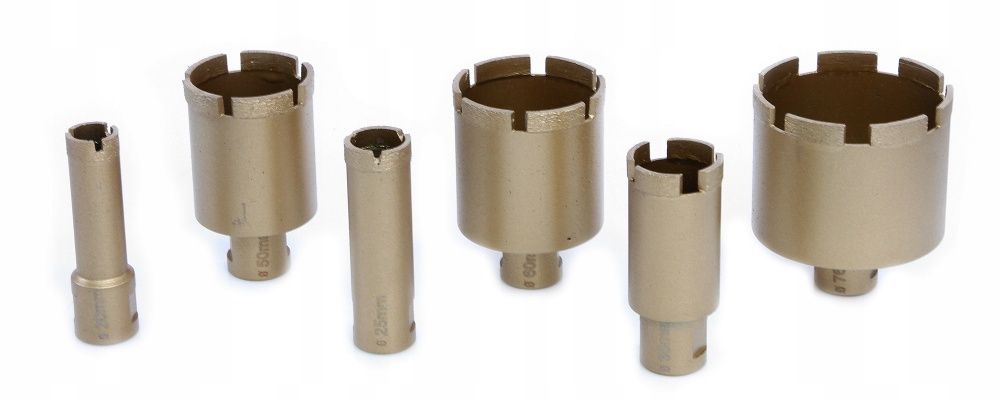 OTWORNICE DO GRANITU 20-76mm otwornica diamentowa zestaw