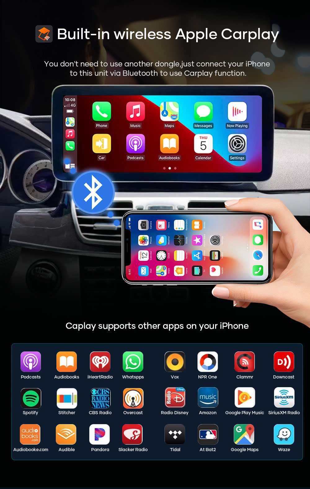 Mercedes E W212 Radio FM Tablet DAB+ USB GPS Nawi WiFi 4G Android