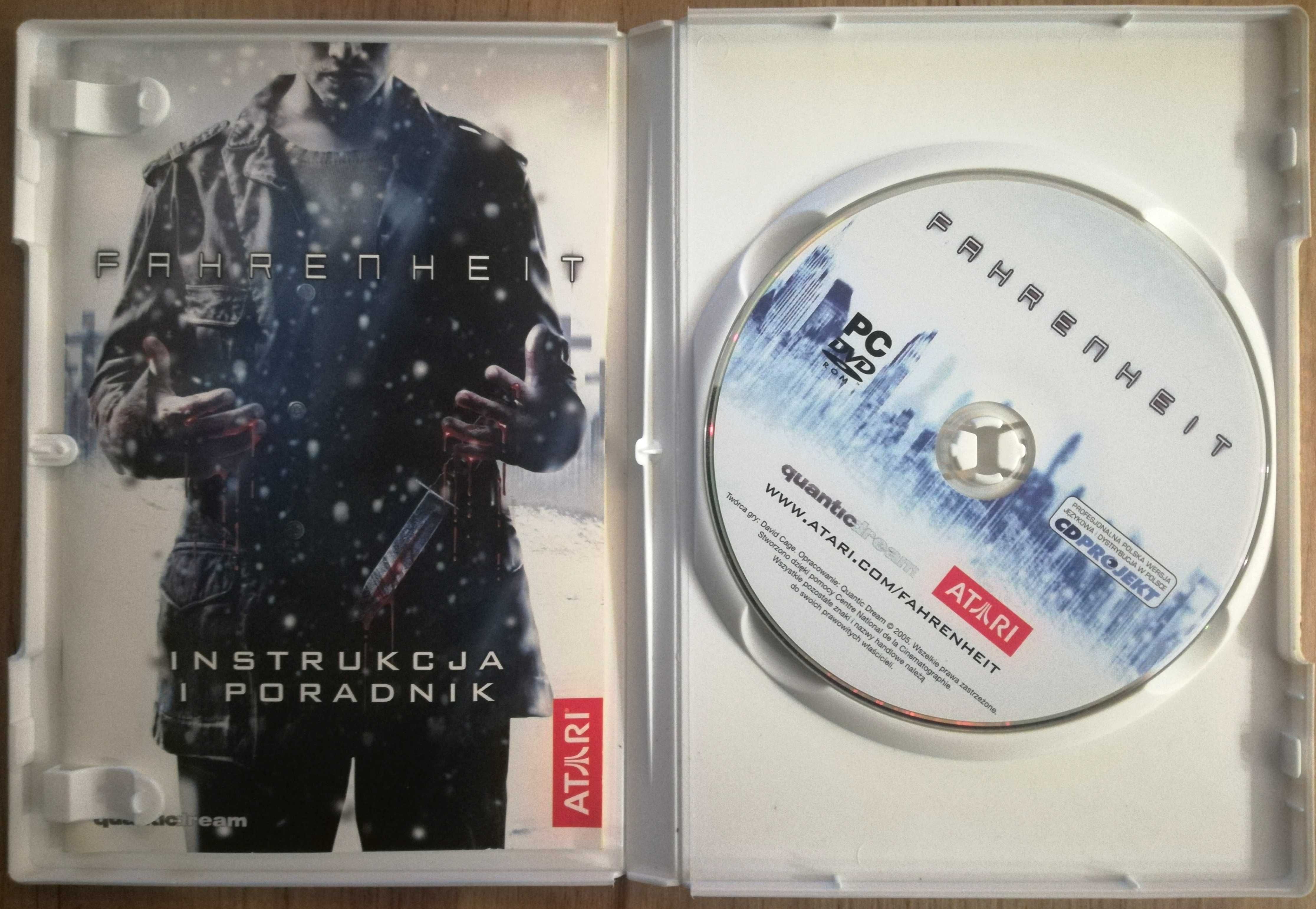 Gra przygodowa PC Fahrenheit wersja PL
