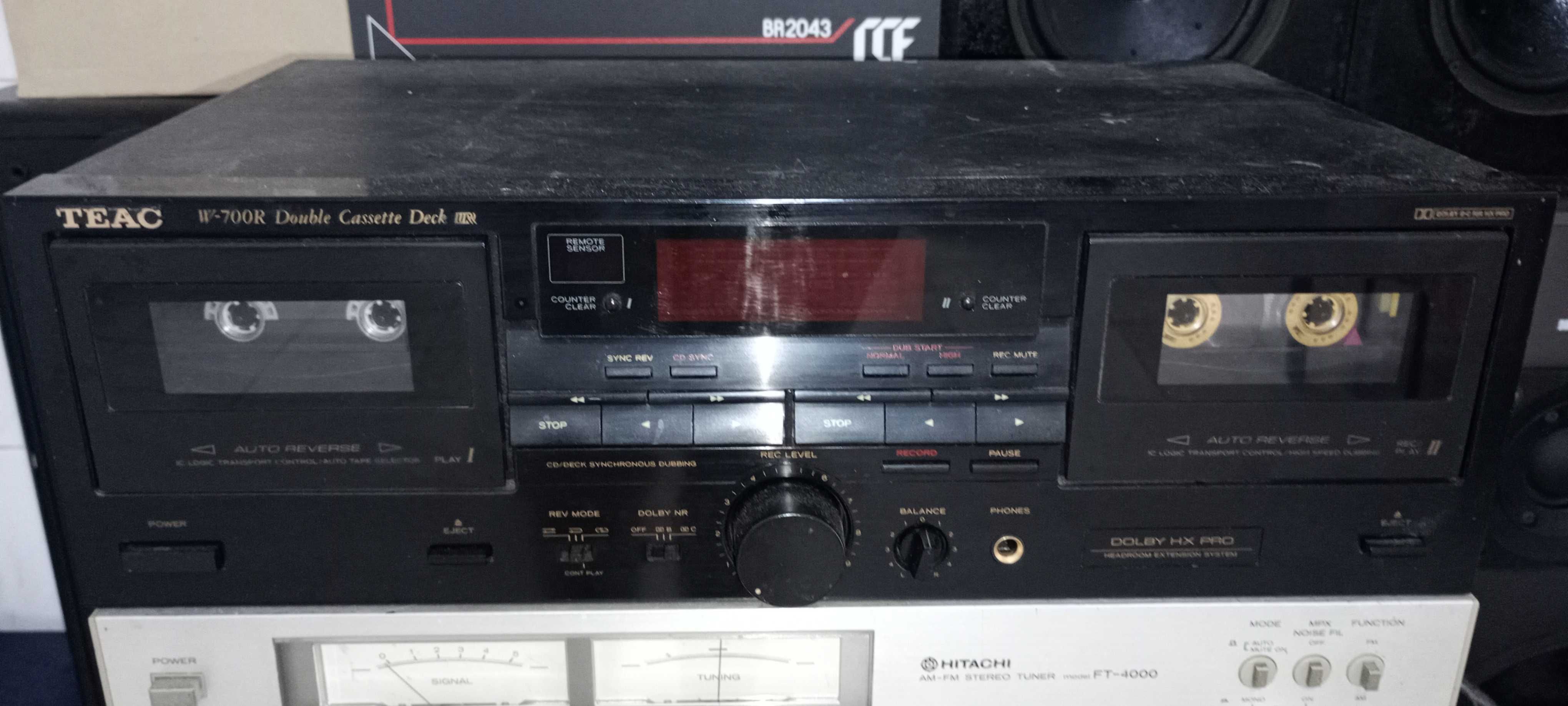 Toca-Fitas Cassette Deck TEAC W-700R, super desconto