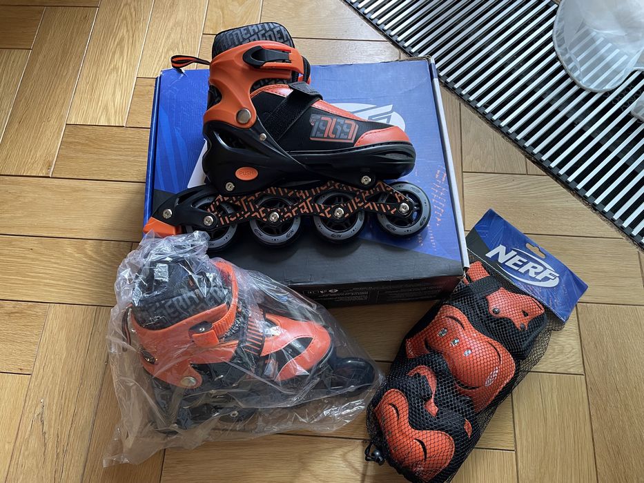 Rolki Nerf i ochraniacze