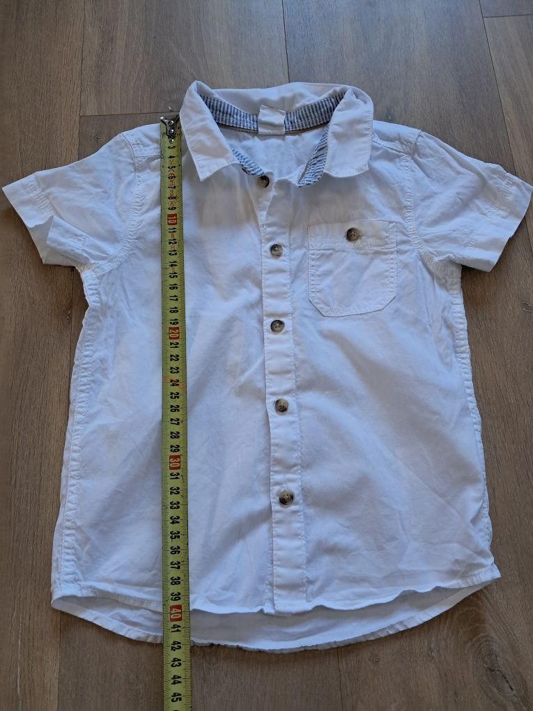 Koszula chłopięca biała h&m 92, 18-24 miesiące