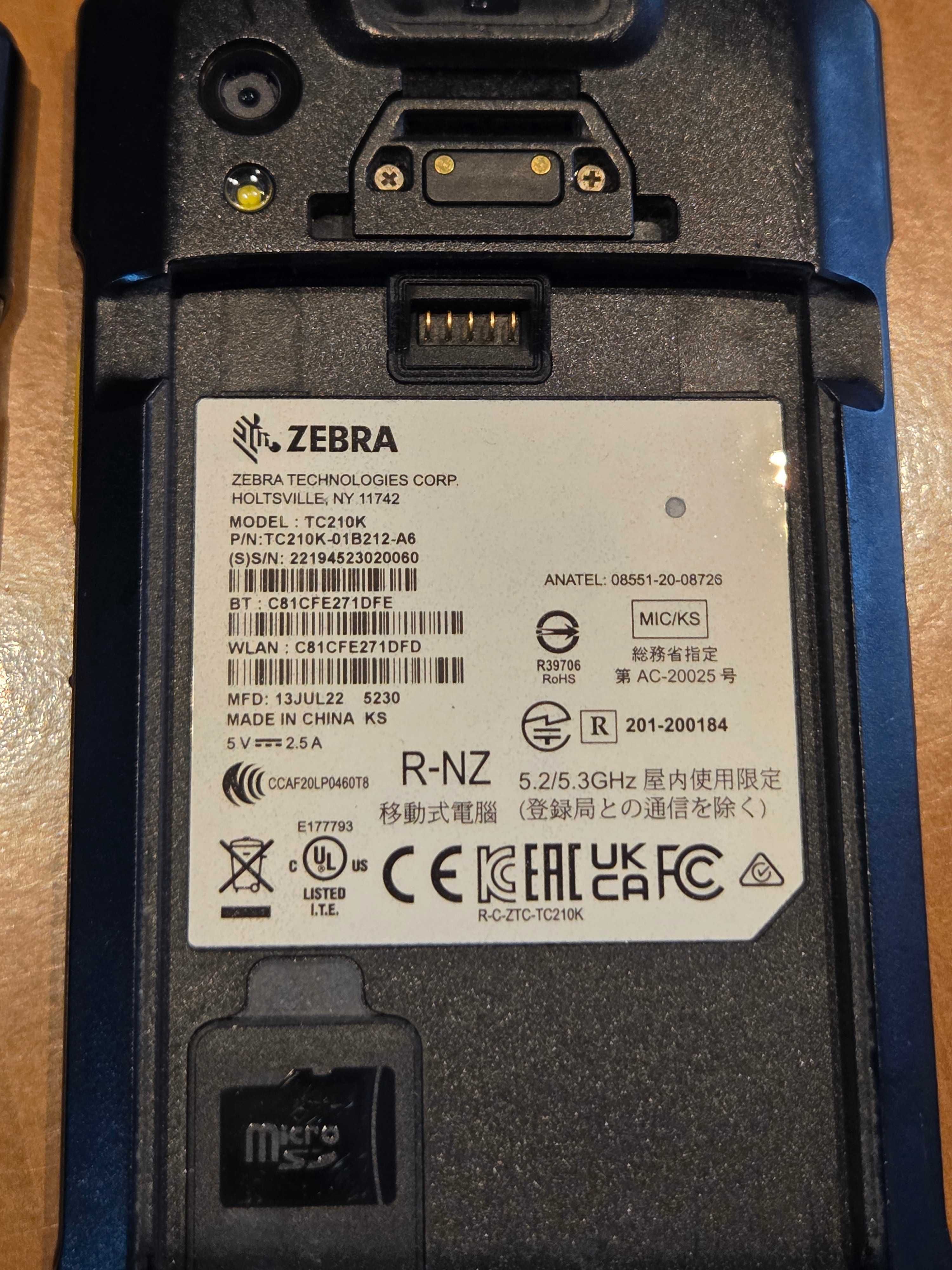 Zebra TC21 FAKTURA VAT wlan Skaner NFC TC210K-01B212-A6