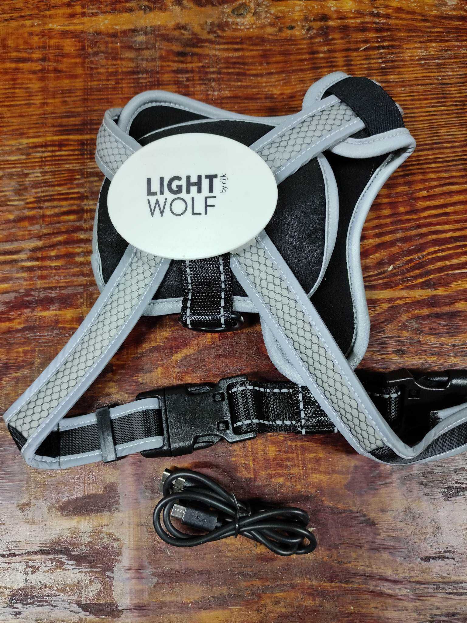 Uprząż dla psa LED, ładowana przez USB