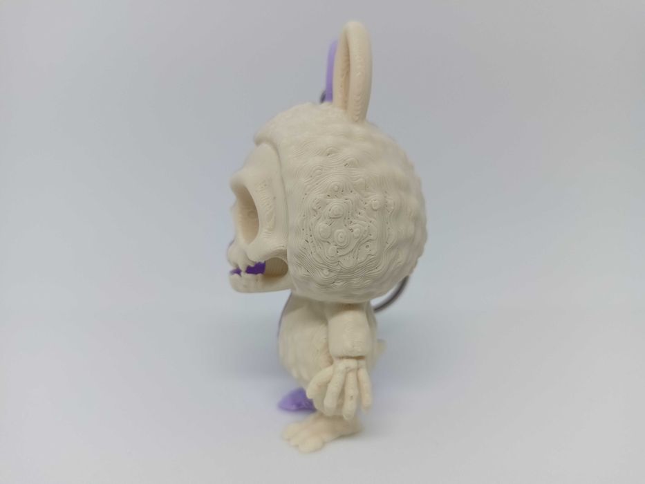 Labubu Half-Anatomy Brelok 3D | Jasny Fiolet + Beż