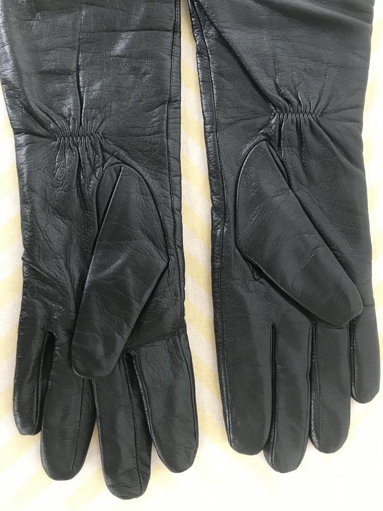 Кожаные высокие перчатки Pitas