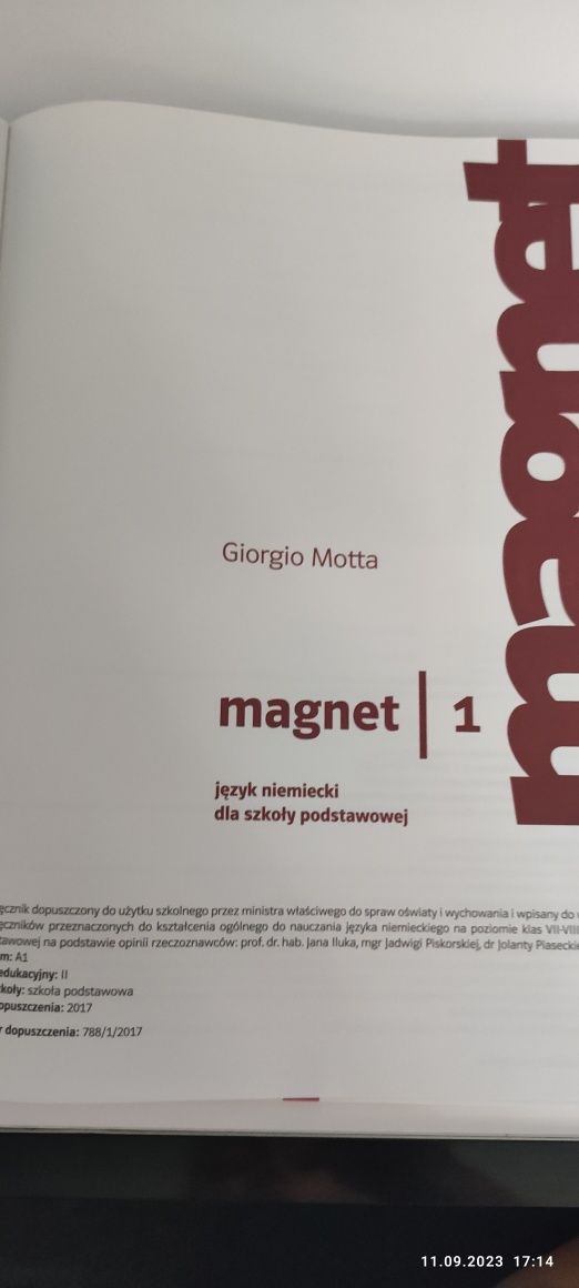 Podręcznik do języa niemieckiego Klett Magnet 1 szkoła podstawowa