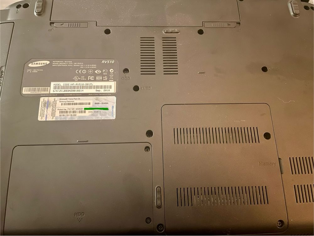 Samsung RV510 - na części