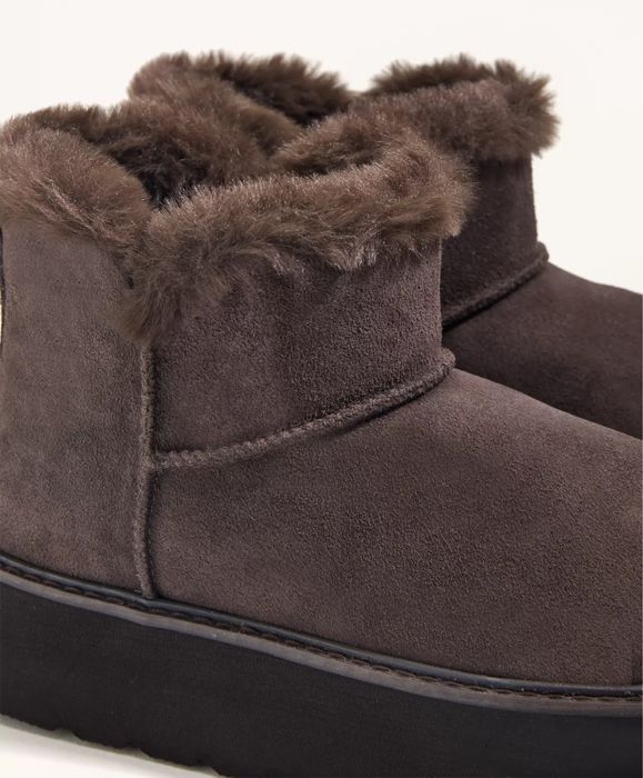 Oysho натуральная замша ботинки ugg на платформе