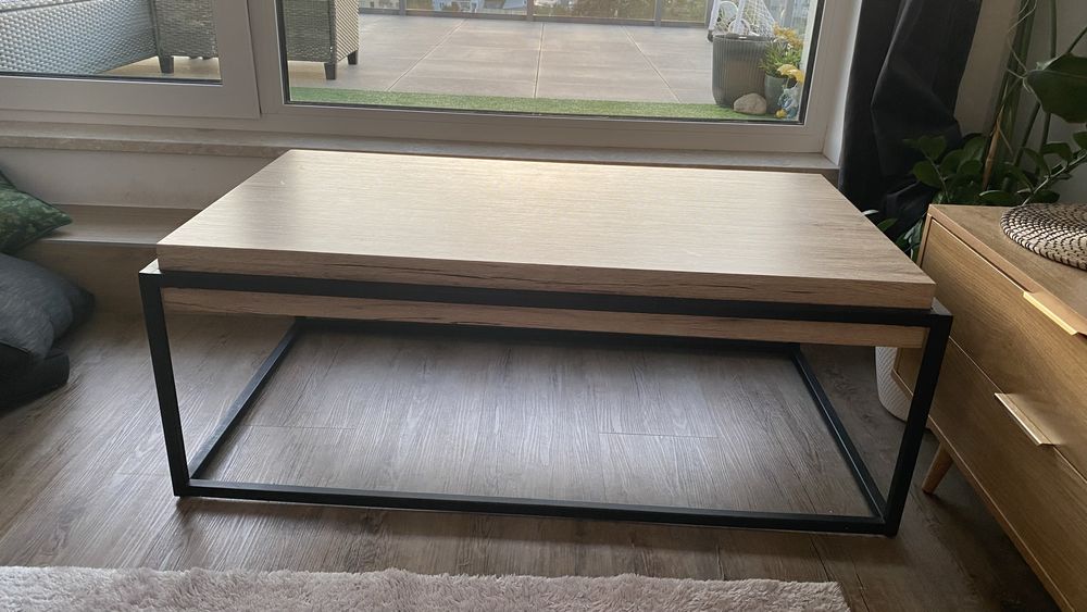 Stolik kawowy industrialny 110x60x43(wys). OKAZJA.