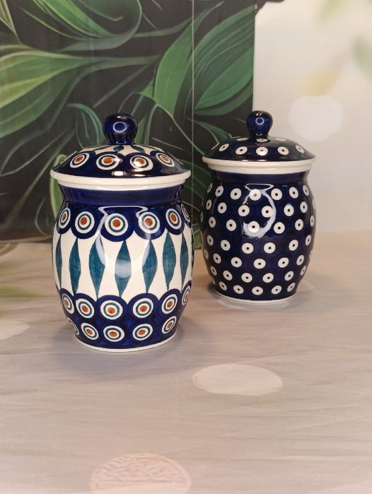 Pojemnik ceramiczny Bolesławiec 500 ml zestaw ceramika Bolesławiec