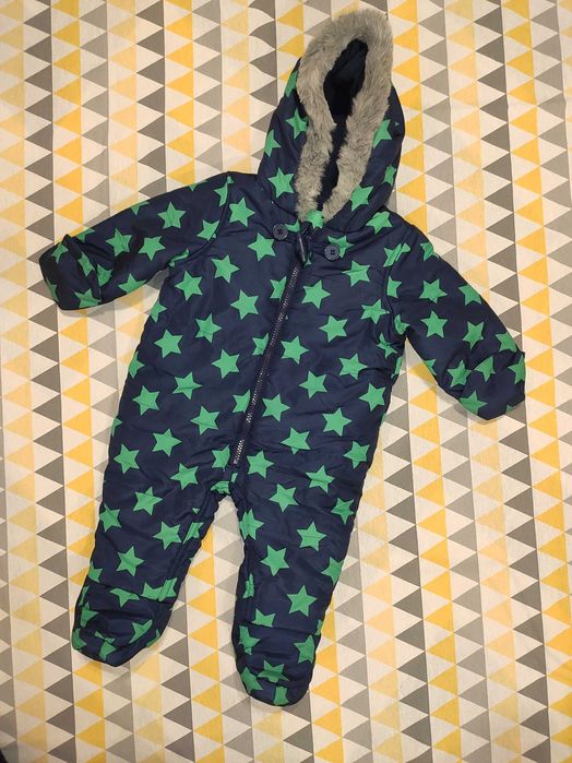 Kombinezon zimowy w gwiazdki dla dziewczynki i chłopca uniseks 68