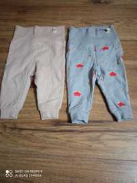 Spodnie dresowe niemowlęce 62-68 dwupak