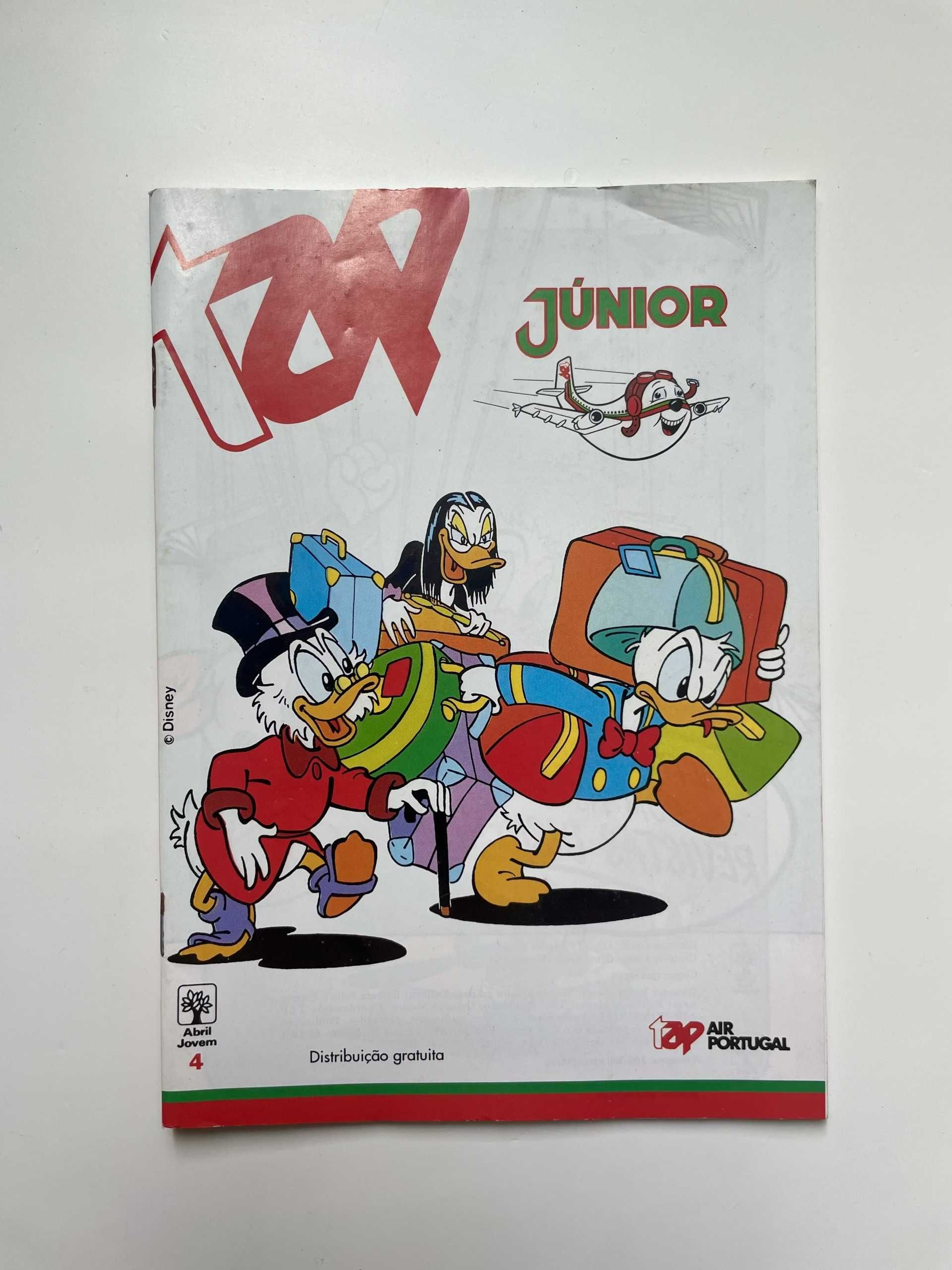 Revista vintage TAP Júnior nº 4, apenas distribuída a bordo, anos 90