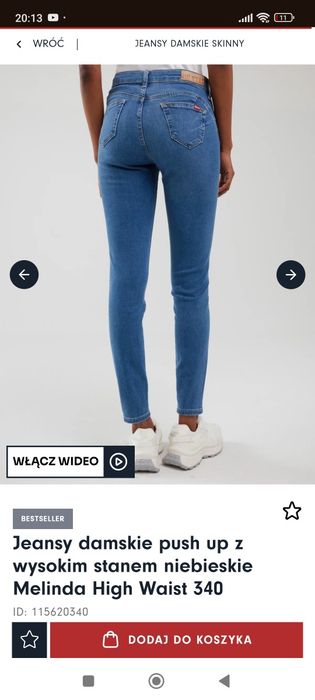 Jeansy damskie big star Melinda High Waist 340 wysoki stan, nowe