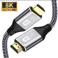 Кабель HDMI 2.1 2М 8k 60hz 4k 120hz 2k 240hz HDR VRR eARC для PS5 XBox