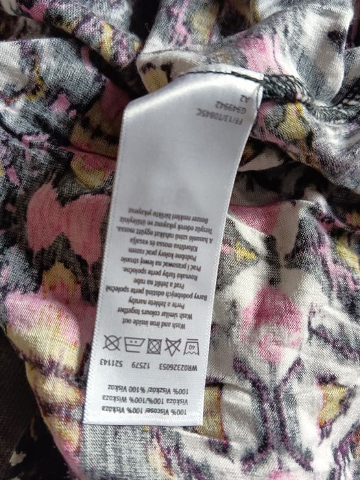 Długa maxi sukienka z wiskozy hippie boho festival etno M 38 też na S
