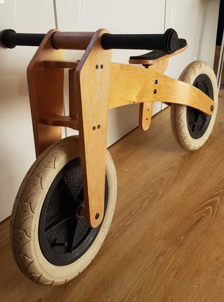 Drewniany rowerek biegowy Wishbone 3w1