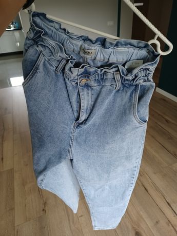 Spodnie jeansy wysoki stan