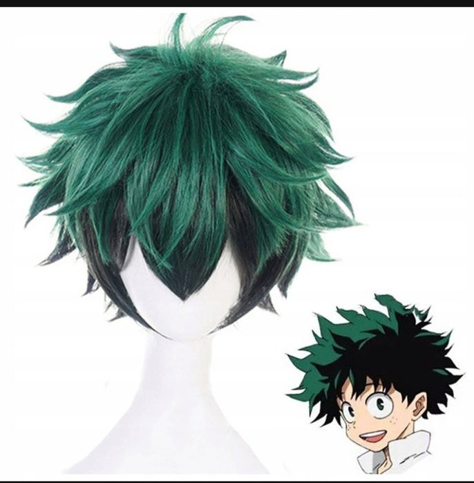 Kostium Izuku Midoriya My hero academia peruka + pełen kostium XXL