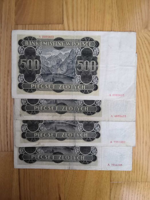 500 zł Góral 1940 rok 4 szt
