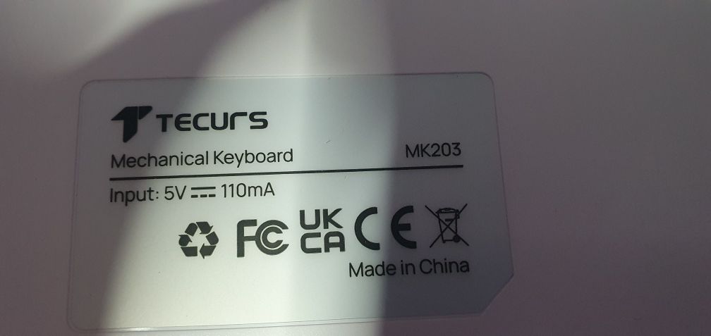 Клавиатура механічна Tecurs MK203